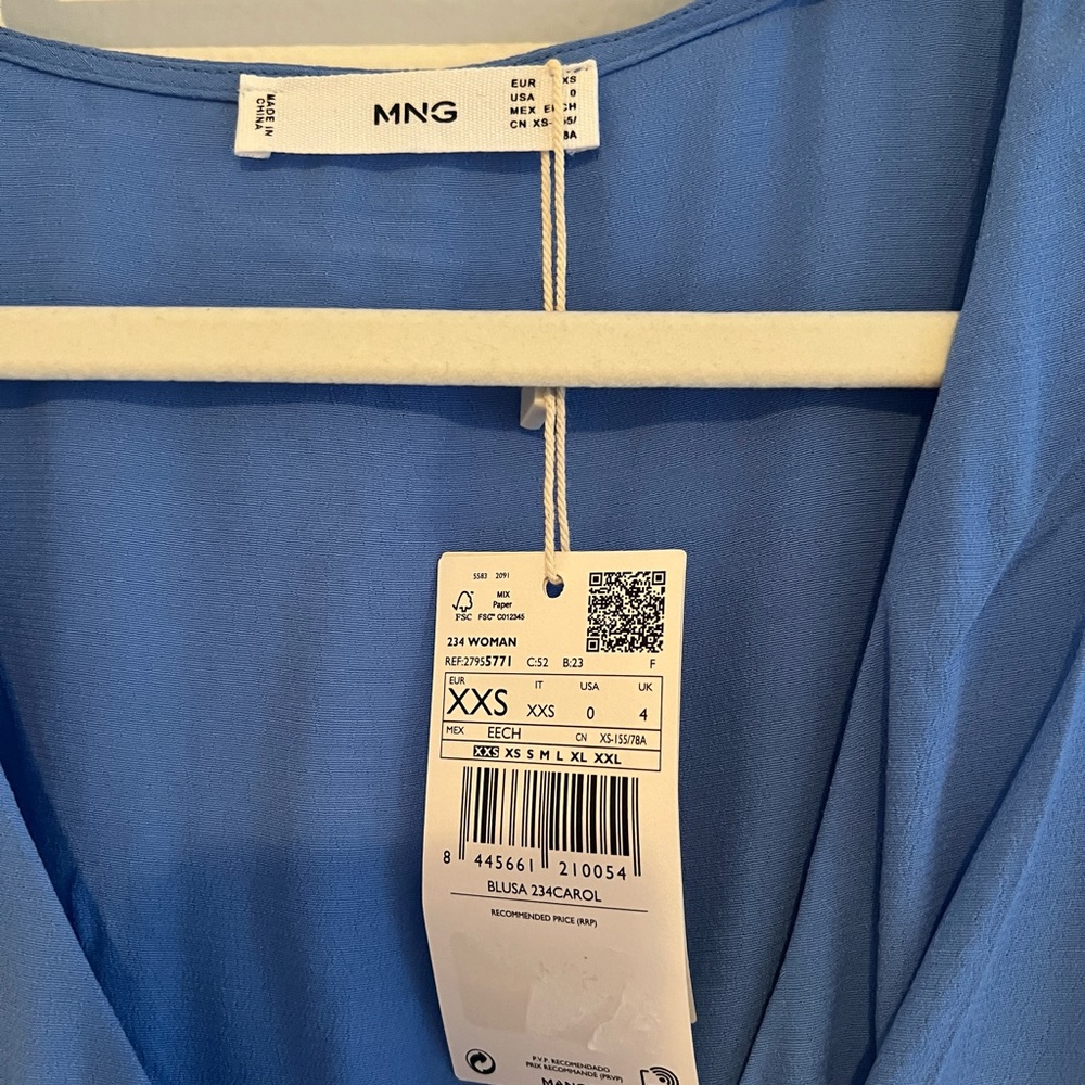 Mango blue blouses - Picture 2 of 3